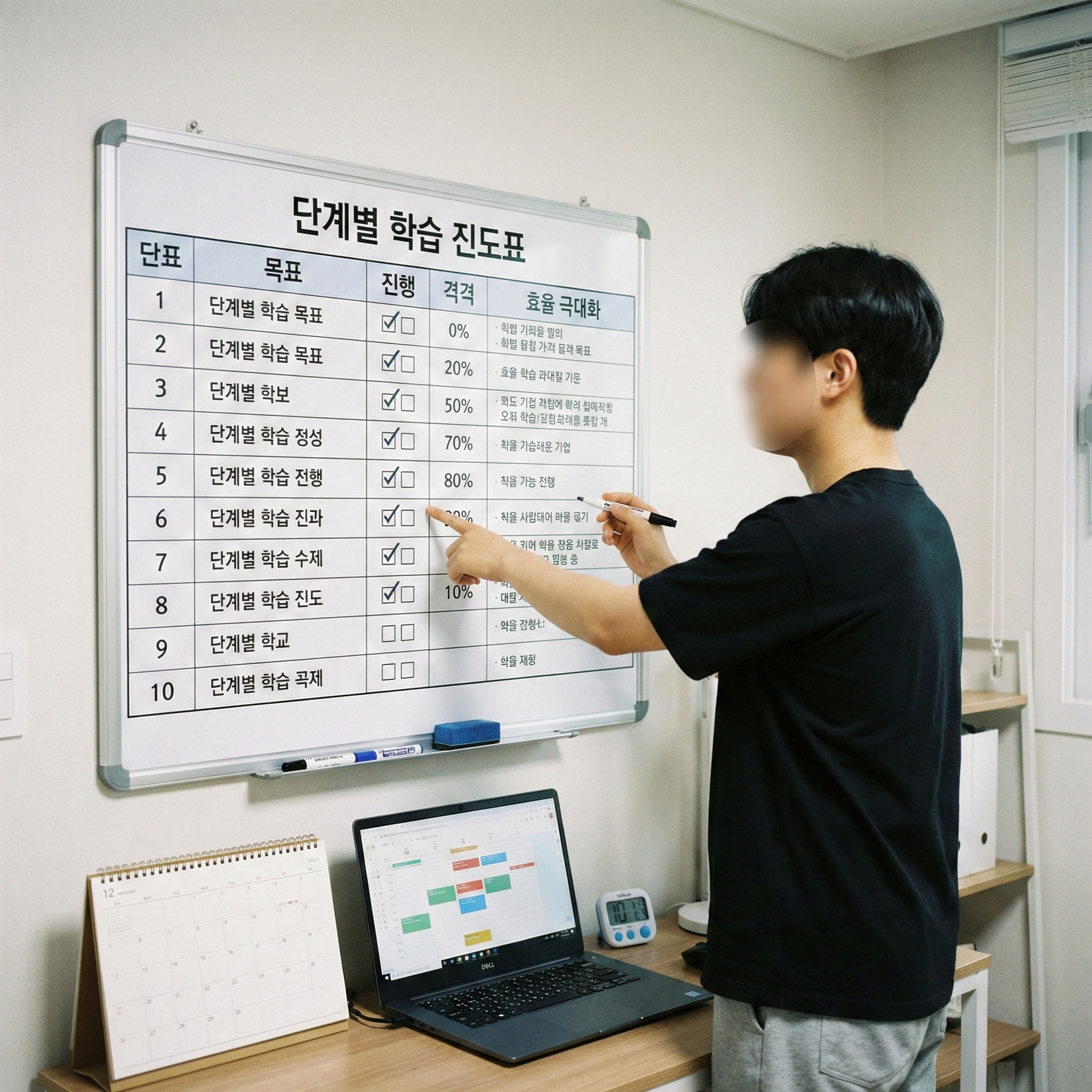 단계별 진도 관리